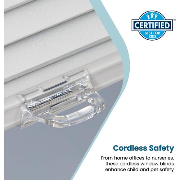 Cellular Honeycomb Cordless Shade Light Filtering White 34.5" W x 72" H - Picture 4 of 8